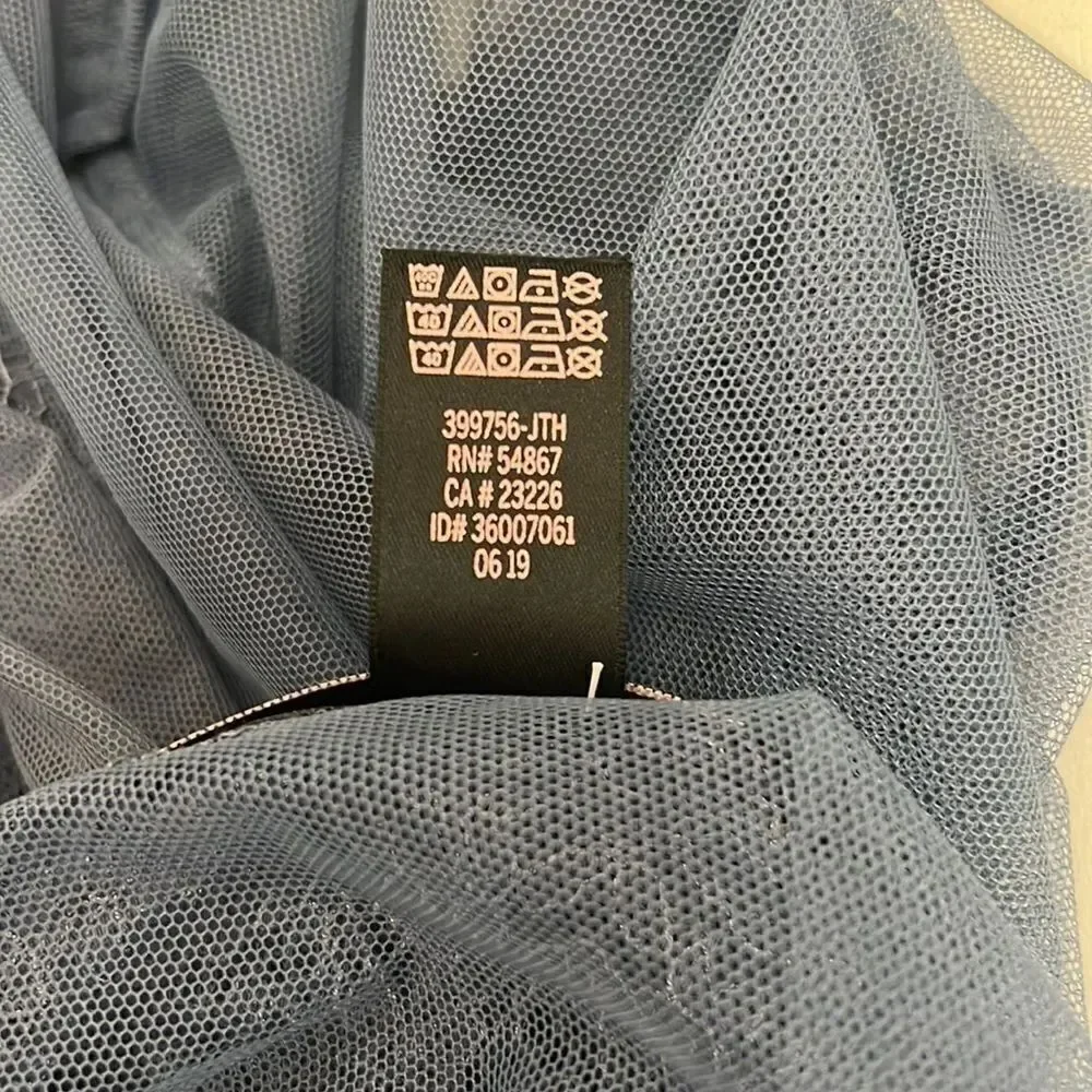 Victoria’s Secret Night Gown Sexy Intimate Robe Wrap Size XS/S Blue Sheer Lace